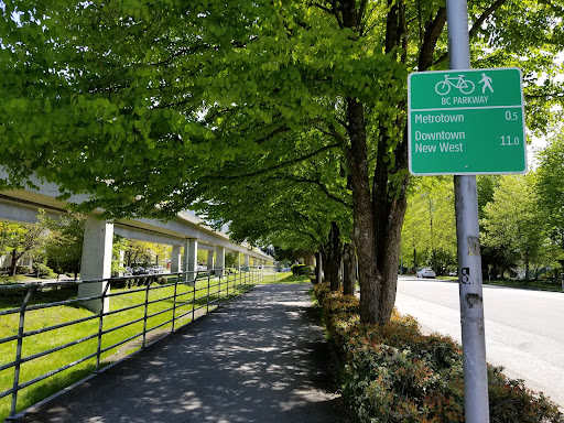 Wayfinding signs along the BC Parkway | Burnaby, BC. Photo Credit: Ivan C.